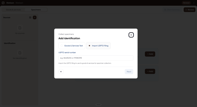 renewals - existing registration - hc screenshot